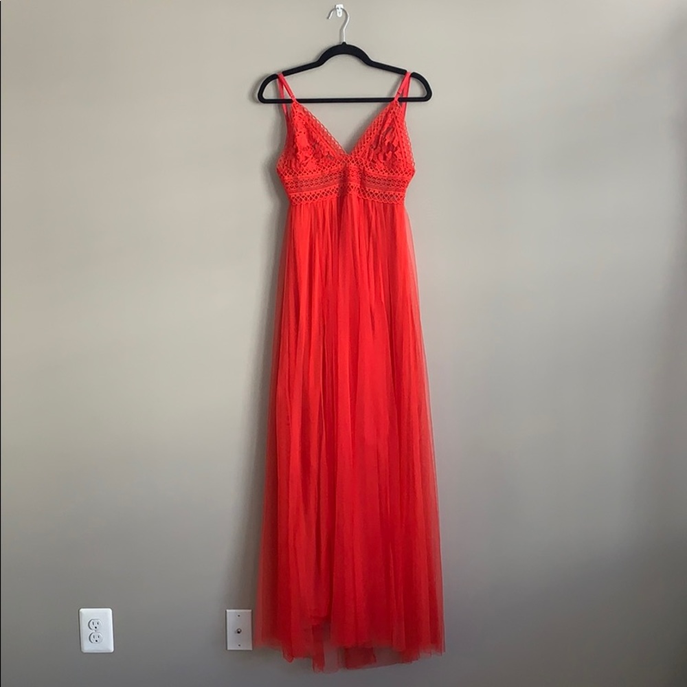 Mesh Red Dress